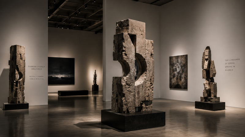 Monumental Stone Forms — exhibition by Damian Arkeveld at Yorkshire Sculpture Park